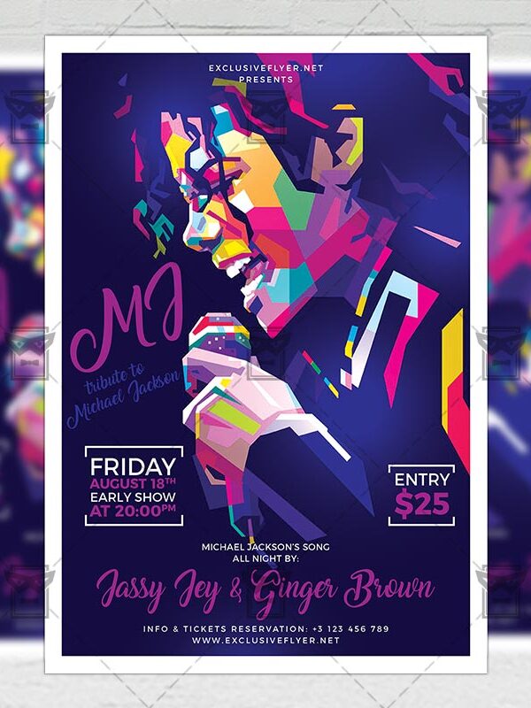 Download Michael Jackson Tribute PSD Flyer Template Now