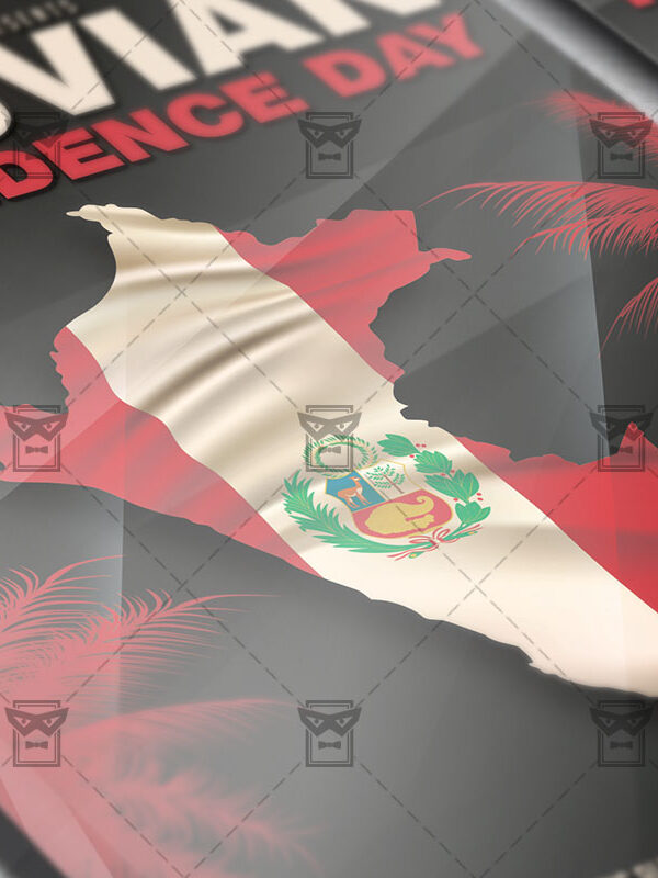 Download Peruvian Independence Day PSD Flyer Template Now
