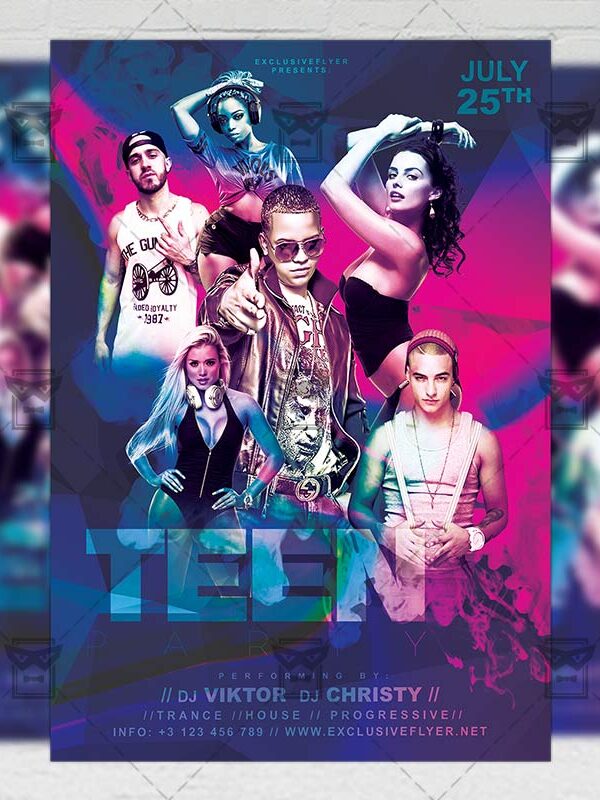 Download Club Music Night PSD Flyer Template Now