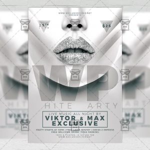 Download White Party PSD Flyer Template Now