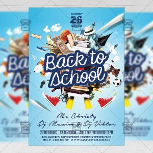 Download Back to School PSD Flyer Template Now