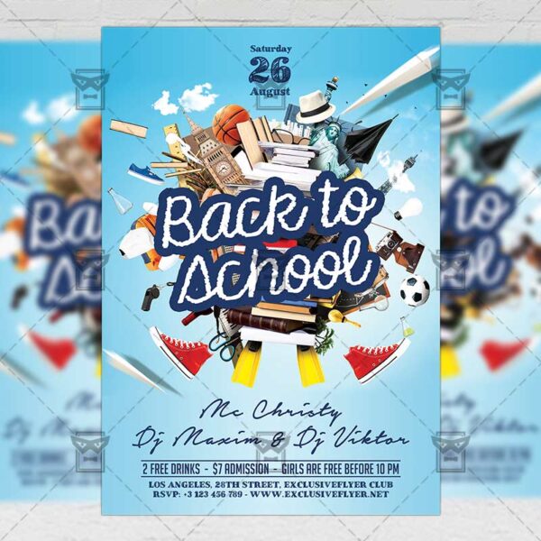 Back 2 School Flyer - Seasonal A5 Template | ExclsiveFlyer | Free and ...