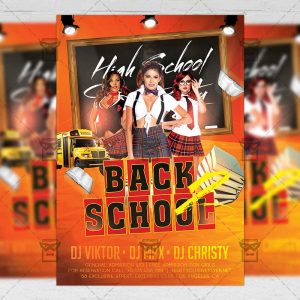 Download Back to School PSD Flyer Template Now