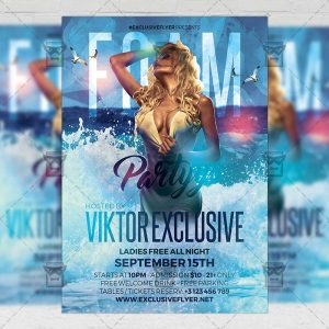 Download Foam Party PSD Flyer Template Now