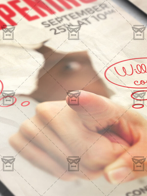 Download Grand Opening PSD Flyer Template Now