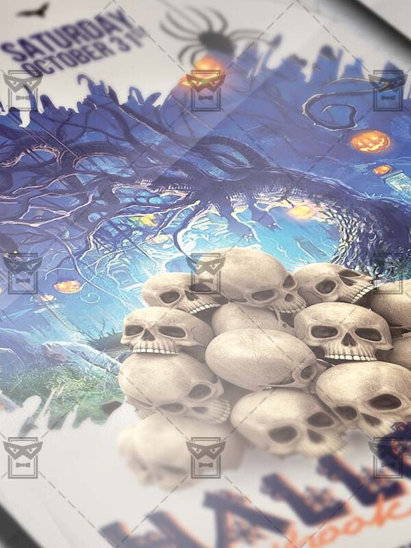 Download Halloween Spooky Night PSD Flyer Template Now