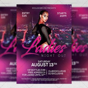 Download Ladies Night Out PSD Flyer Template Now