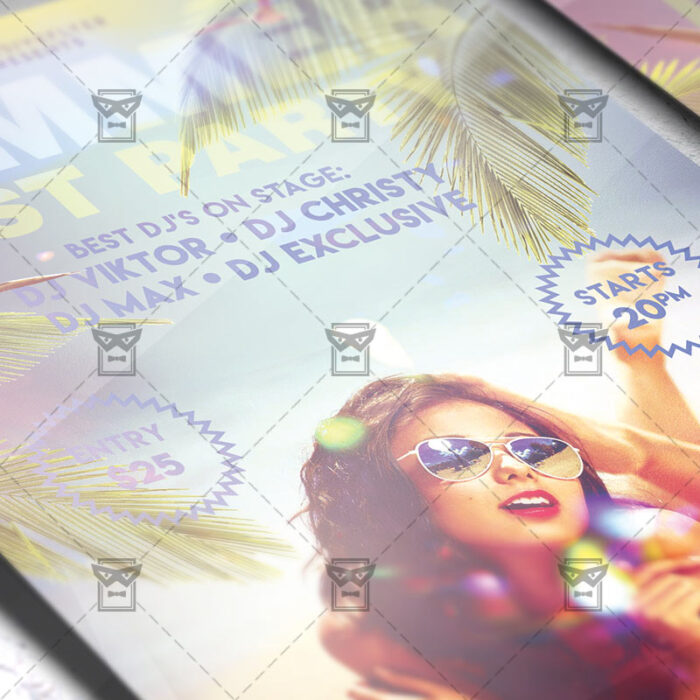 Download Last Summer Party PSD Flyer Template Now