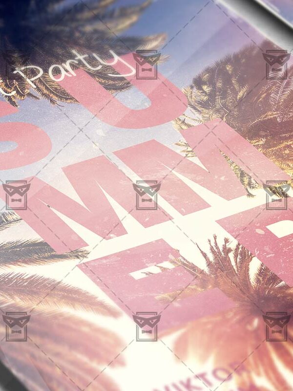 Download Last Summer Party PSD Flyer Template Now