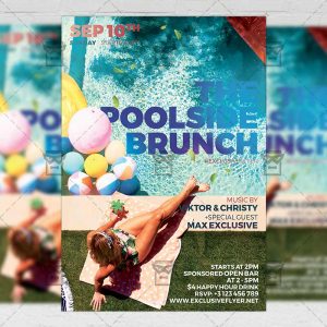 Download Poolside Brunch PSD Flyer Template Now