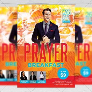 Download Prayer Breakfast PSD Flyer Template Now