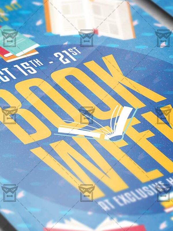 Download Book Week PSD Flyer Template Now