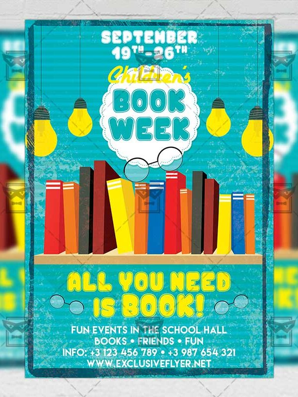 Download Children's Book Week PSD Flyer Template Now