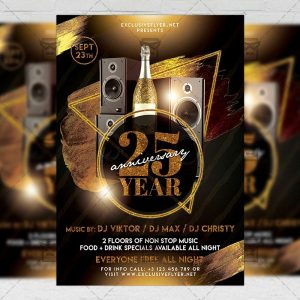 Download Exclusive Birthday Party PSD Flyer Template Now