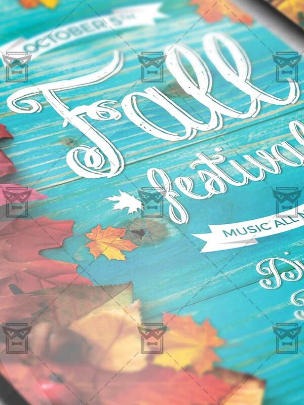 Download Fall Festival PSD Flyer Template Now