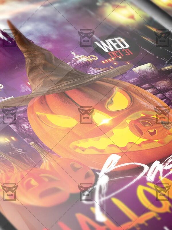 Download Halloween Bash PSD Flyer Template Now