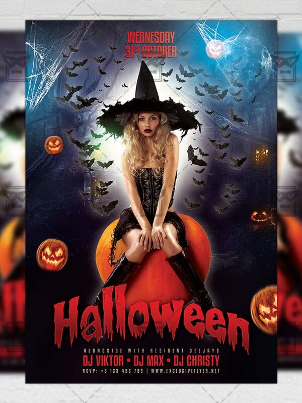 Download Halloween PSD Flyer Template Now