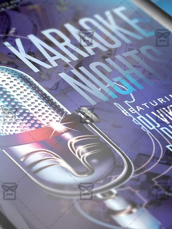 Download Karaoke Nights PSD Flyer Template Now