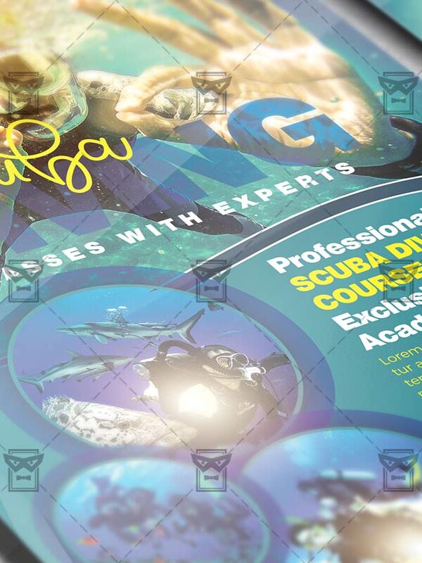 Download Scuba Diving PSD Flyer Template Now
