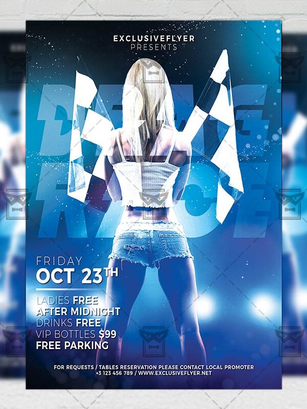Download Street Racing PSD Flyer Template Now