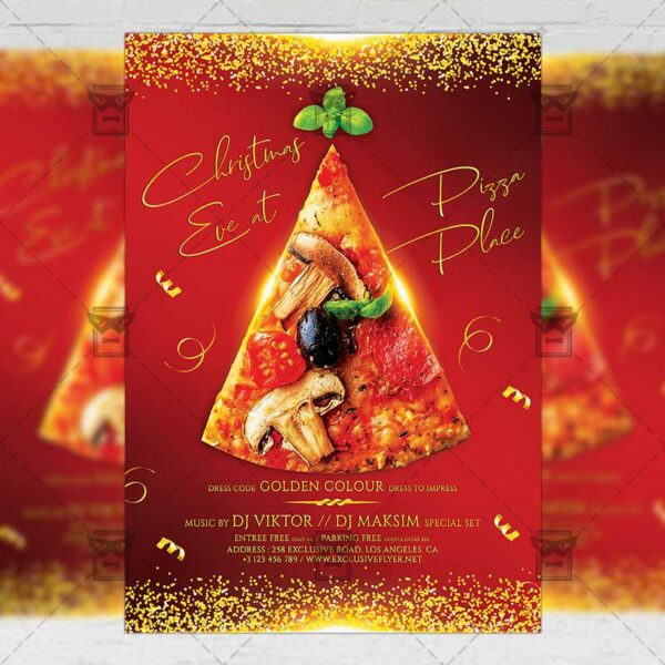 Download Christmas Eve Party PSD Flyer Template Now