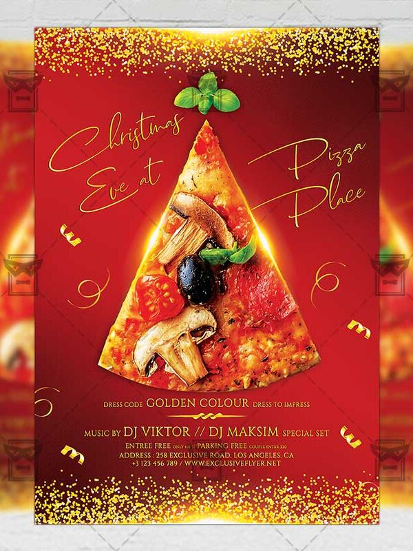 Download Christmas Eve Party PSD Flyer Template Now
