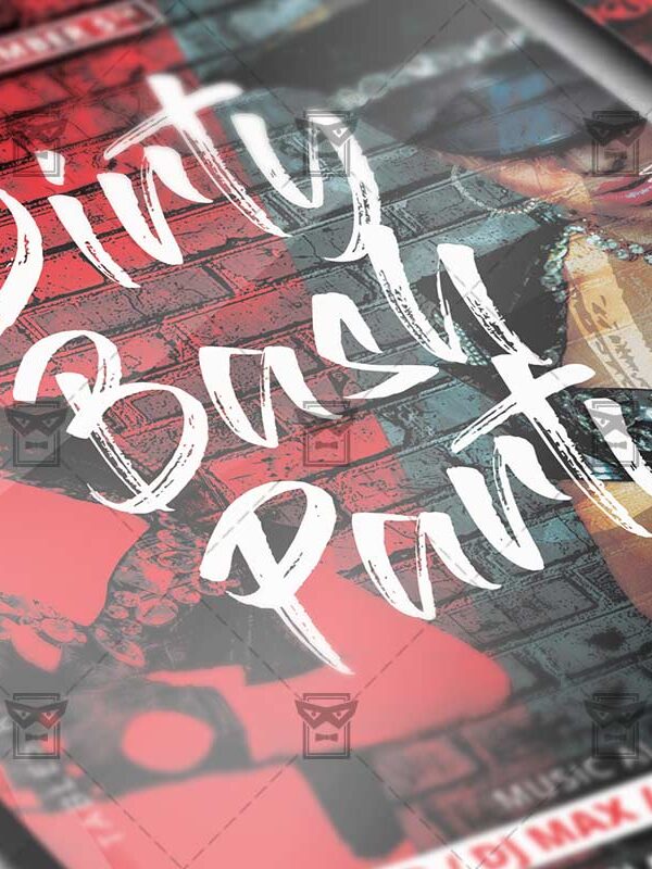 Download Dirty Bash Party PSD Flyer Template Now