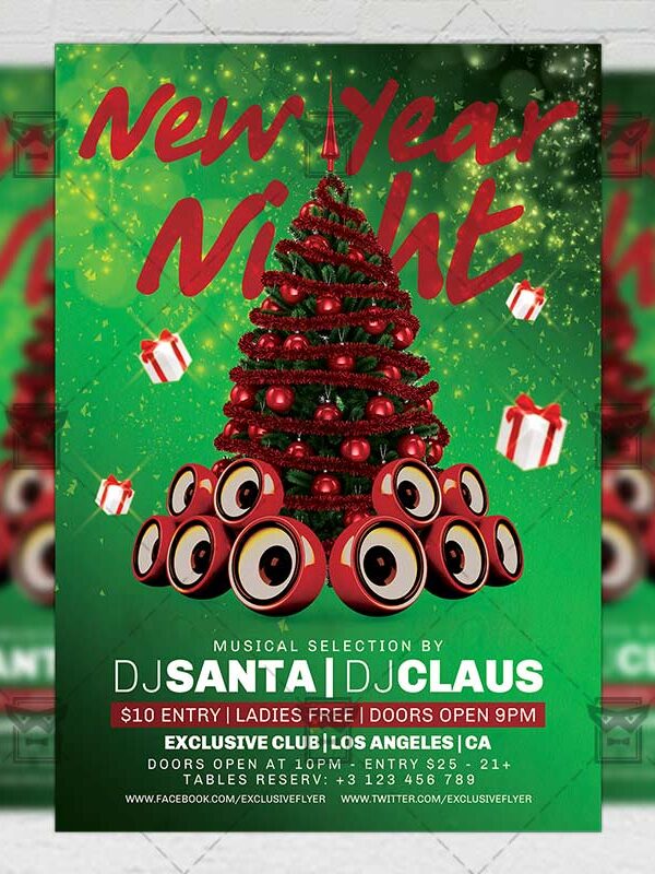 Download New Year 2019 PSD Flyer Template Now