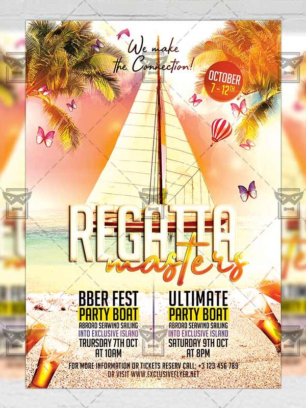 Download Regatta Masters PSD Flyer Template Now