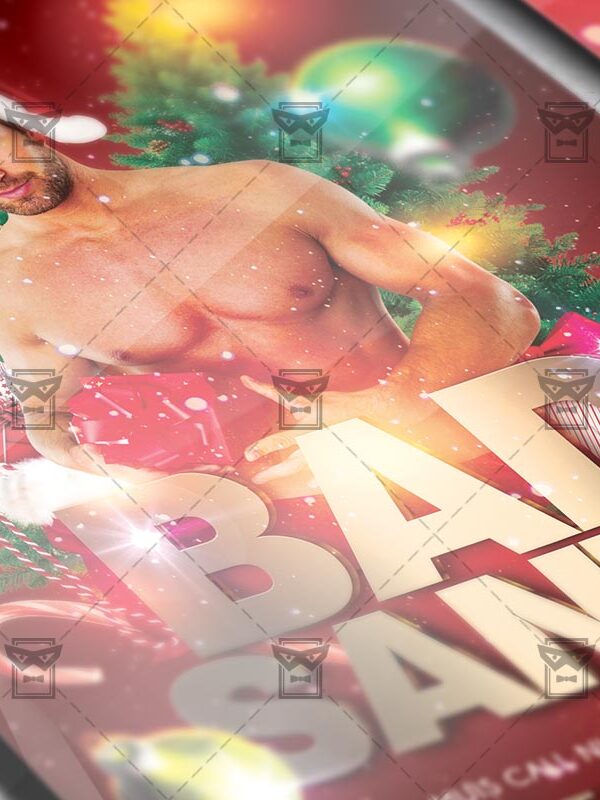 Download Bad Sexy Santa PSD Flyer Template Now