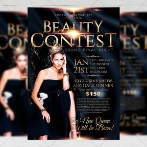 Download Beauty Contest PSD Flyer Template Now