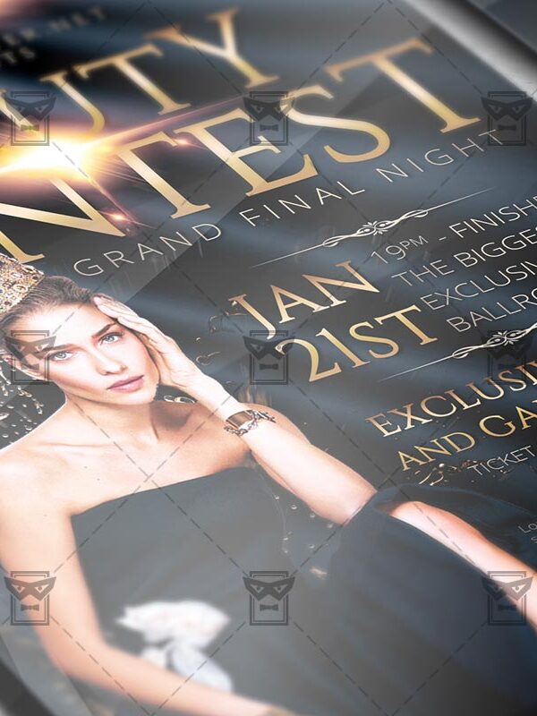 Download Beauty Contest PSD Flyer Template Now