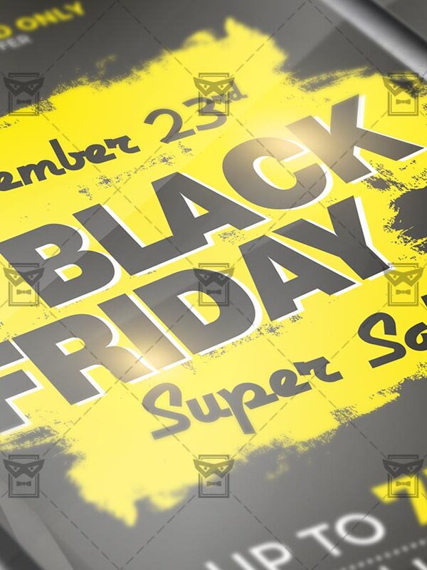 Download Black Friday Super Sale 2019 PSD Flyer Template Now