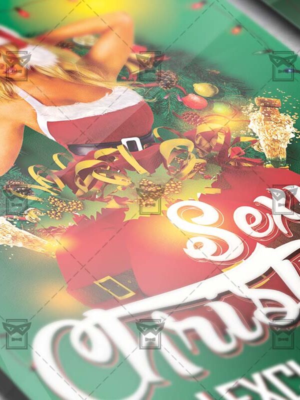 Download Christmas Sexy Party PSD Flyer Template Now