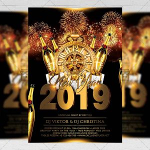 Download New Year Celebration PSD Flyer Template Now