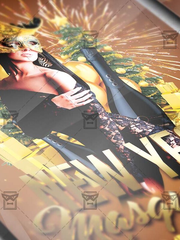 Download 2019 New Year Night PSD Flyer Template Now