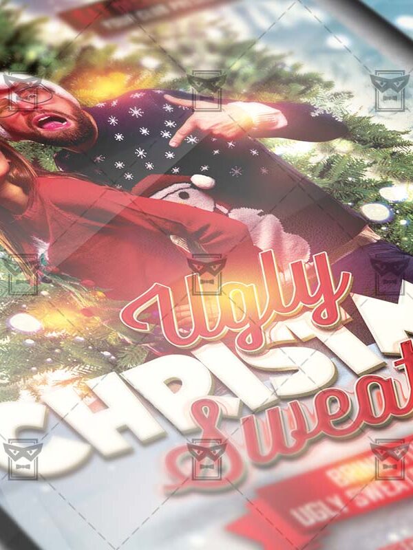 Download Ugly Christmas PSD Flyer Template Now