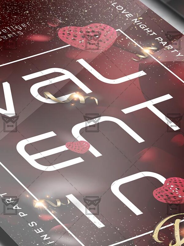 Download V-Day Party PSD Flyer Template Now