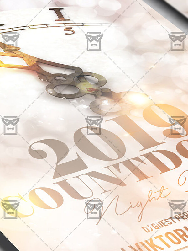 Download Countdown Night Party PSD Flyer Template Now