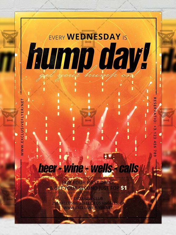 Download Hump Day PSD Flyer Template Now
