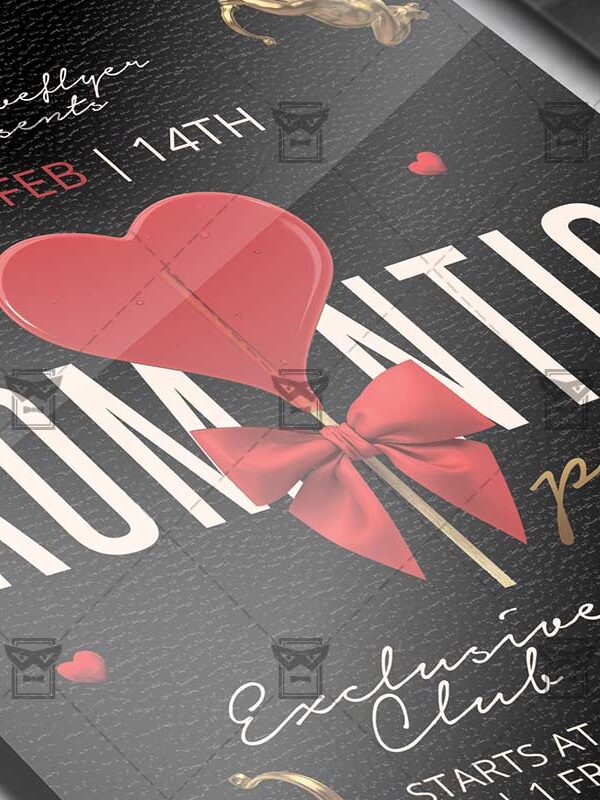 Download Romantic Party PSD Flyer Template Now