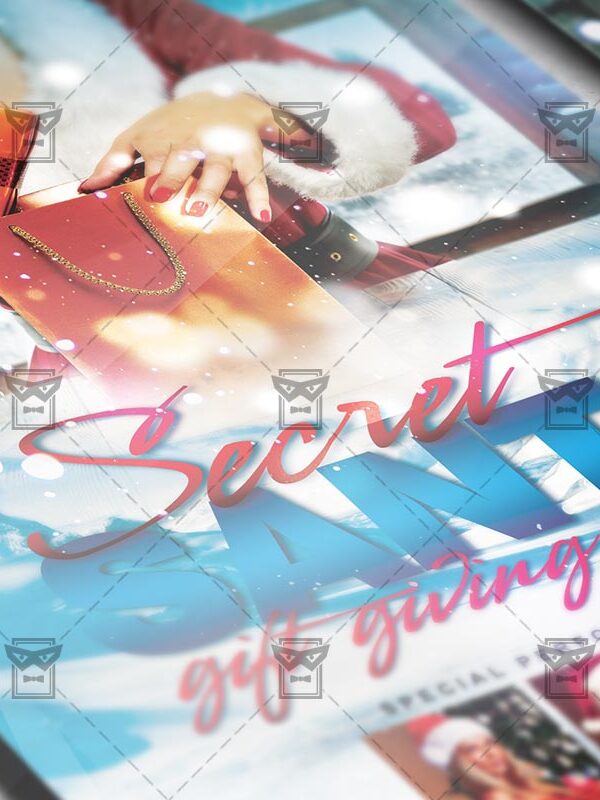 Download Secret Santa Party PSD Flyer Template Now