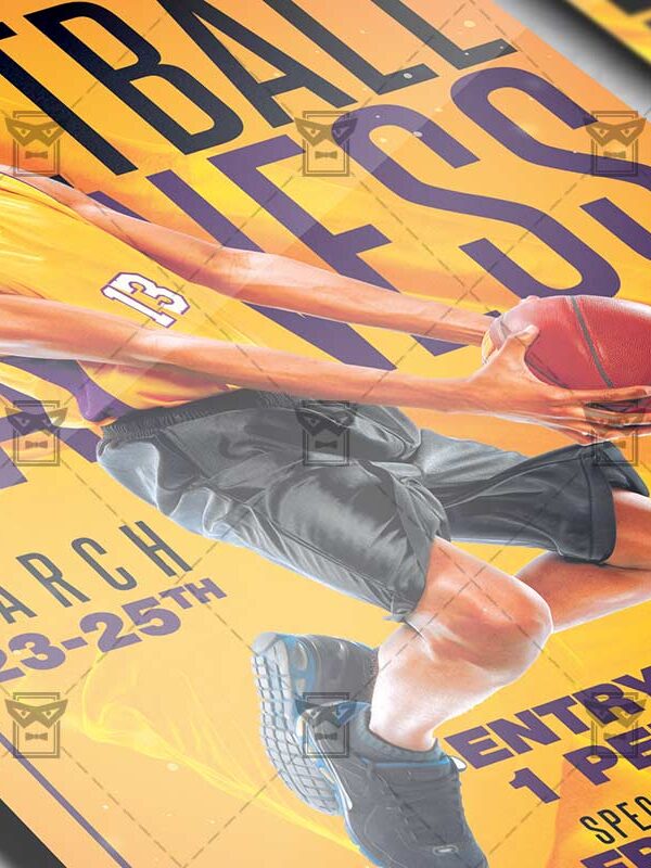 Download Basketball Madness PSD Flyer Template Now