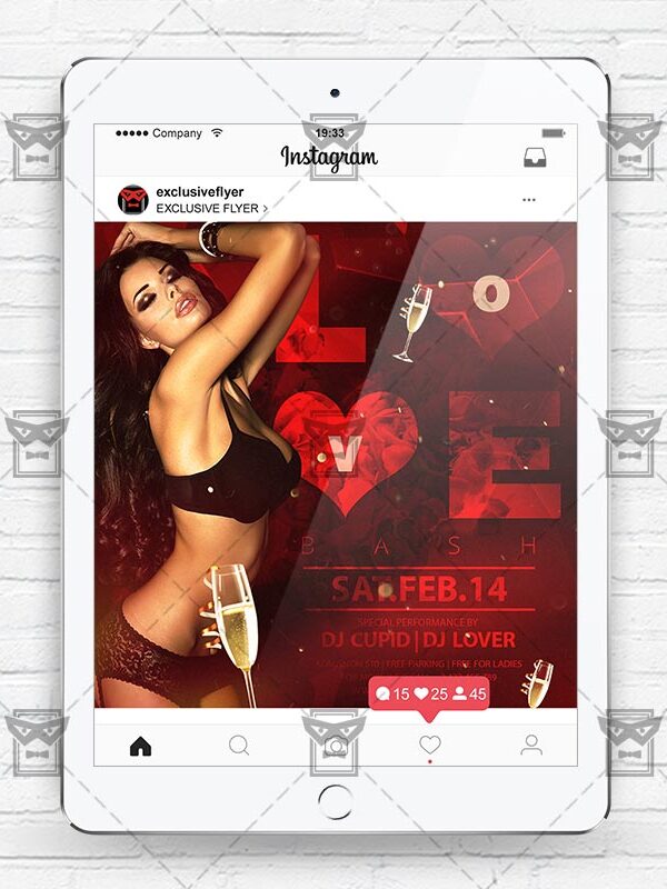 Love Bash - Instagram Flyer Template