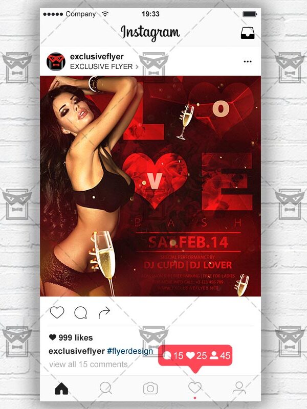 Love Bash - Instagram Flyer Template
