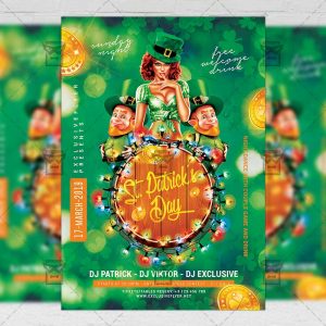 Download Patrick's Day Party PSD Flyer Template Now