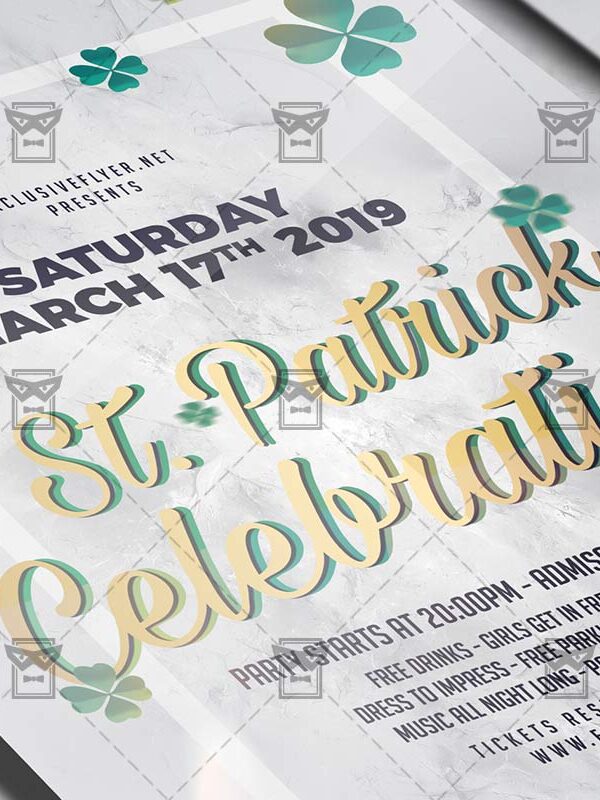 Download Saint Patrick Celebration PSD Flyer Template Now