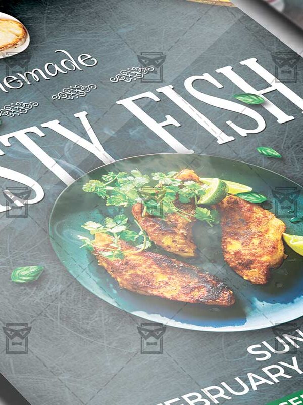 Download Fish Restaurant PSD Flyer Template Now