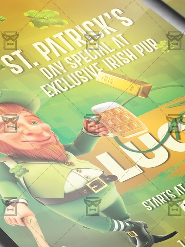 Download Get Lucky Night PSD Flyer Template Now