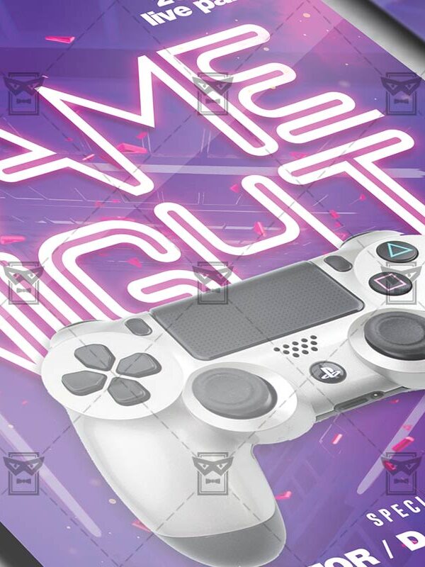 Download Game Night PSD Flyer Template Now